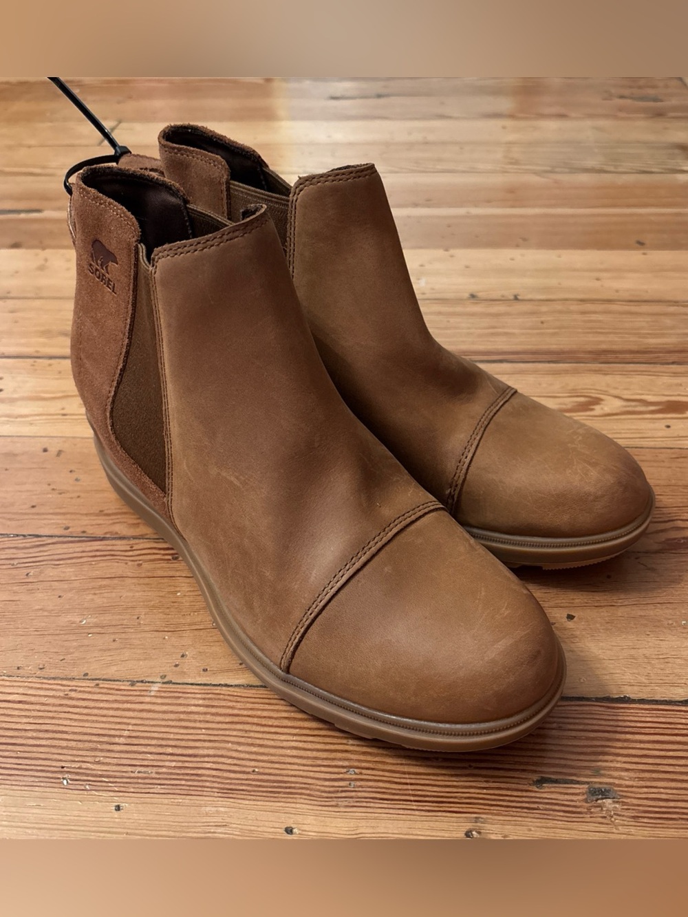 Sorel Evie II Chelsea Boot Leather Suede Size 11